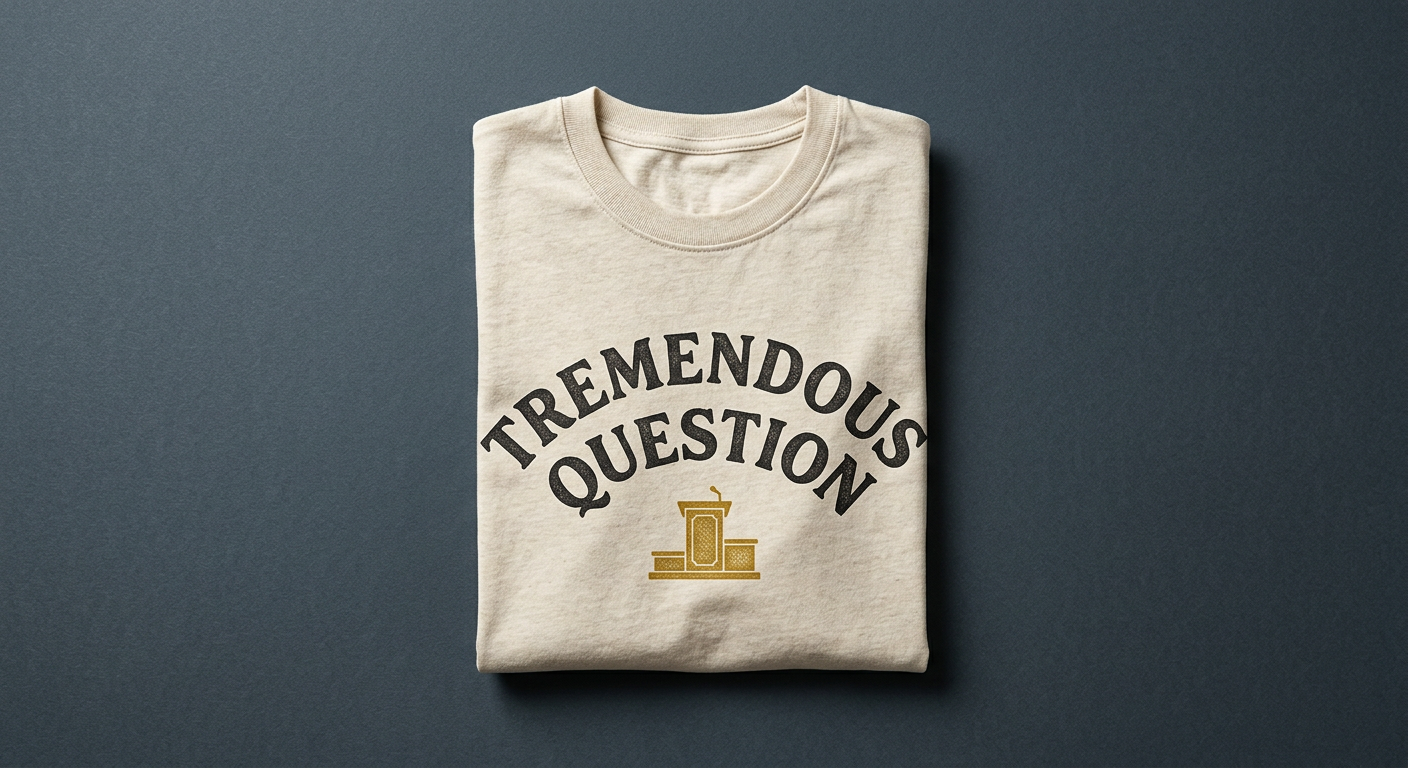 Tremendous Question Shirt concept product photo
